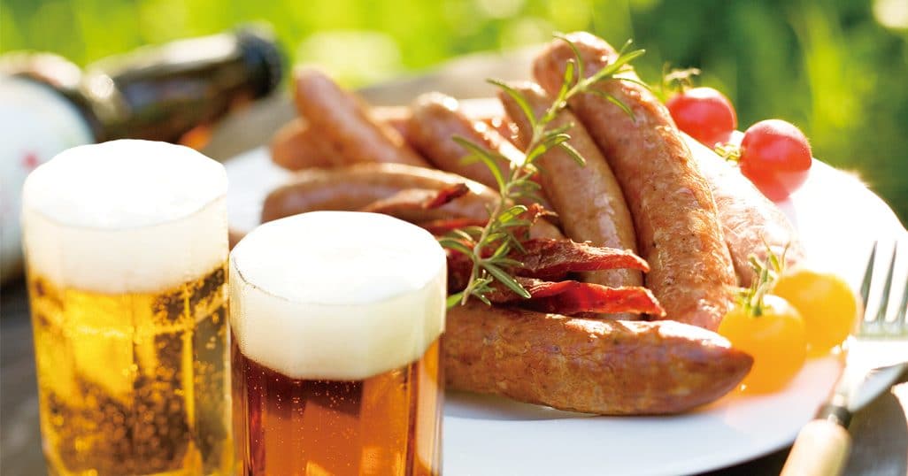 ビールとソーセージ