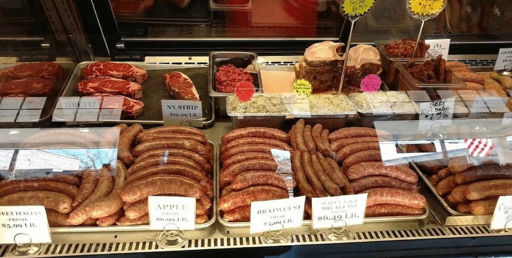 ドイツのハムソーセージ専門店