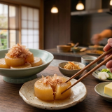 レシピ：大根とベーコン節の和風だし煮の完成イメージ