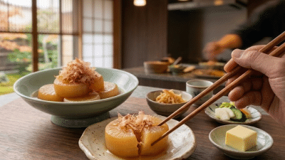 【簡単レシピ】大根の和風だし煮とベーコン節のせ｜長期氷温熟成が生む究極の旨み